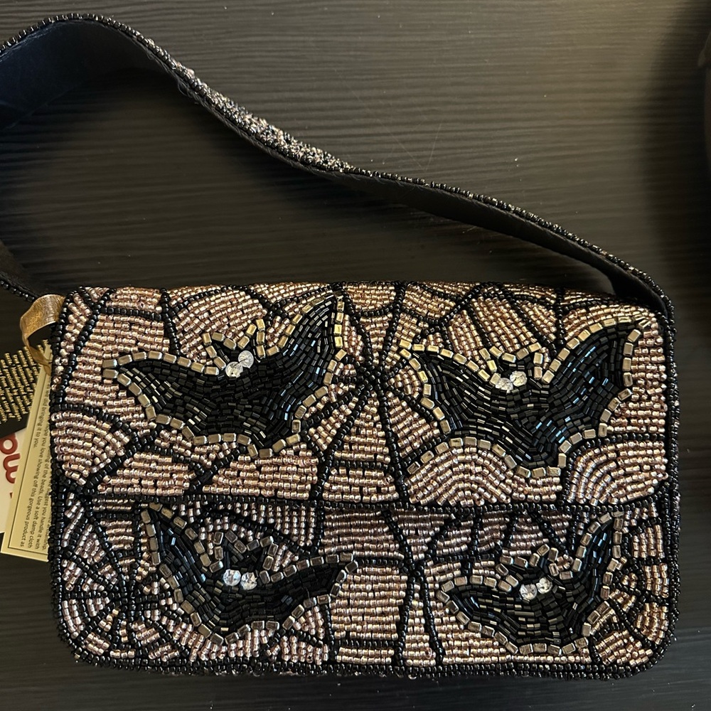 NWT Bat beaded Bag
